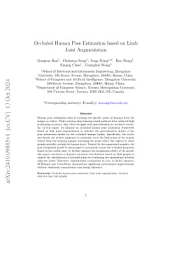 Occluded Human Pose Estimation based on Limb Joint Augmentation