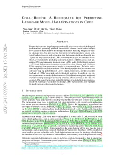 Collu-Bench: A Benchmark for Predicting Language Model Hallucinations in
  Code