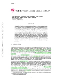 TULIP: Token-length Upgraded CLIP