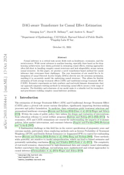 DAG-aware Transformer for Causal Effect Estimation