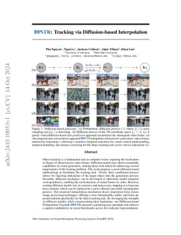 DINTR: Tracking via Diffusion-based Interpolation