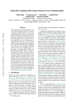AlphaLoRA: Assigning LoRA Experts Based on Layer Training Quality