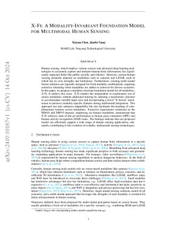 X-Fi: A Modality-Invariant Foundation Model for Multimodal Human Sensing