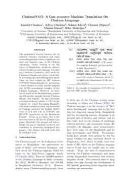 ChakmaNMT: A Low-resource Machine Translation On Chakma Language