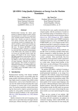 QE-EBM: Using Quality Estimators as Energy Loss for Machine Translation