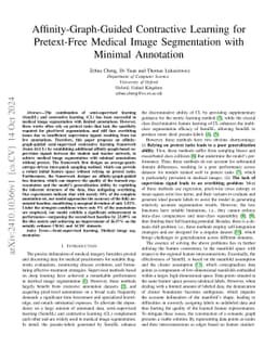Affinity-Graph-Guided Contractive Learning for Pretext-Free Medical
  Image Segmentation with Minimal Annotation