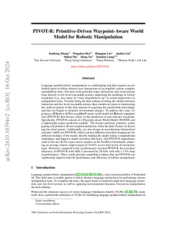 PIVOT-R: Primitive-Driven Waypoint-Aware World Model for Robotic
  Manipulation