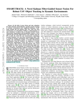 SMART-TRACK: A Novel Kalman Filter-Guided Sensor Fusion For Robust UAV
  Object Tracking in Dynamic Environments