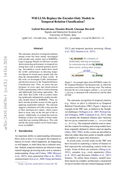 Will LLMs Replace the Encoder-Only Models in Temporal Relation
  Classification?
