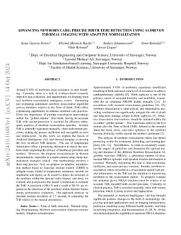 Advancing Newborn Care: Precise Birth Time Detection Using AI-Driven
  Thermal Imaging with Adaptive Normalization