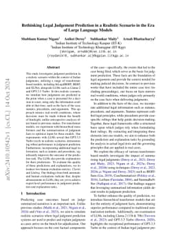 Rethinking Legal Judgement Prediction in a Realistic Scenario in the Era
  of Large Language Models