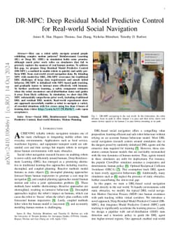 DR-MPC: Deep Residual Model Predictive Control for Real-world Social Navigation