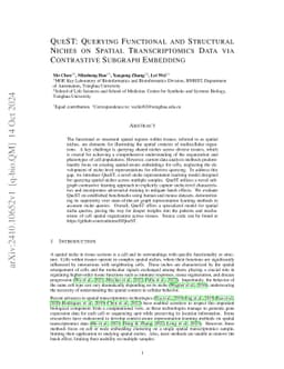 Querying functional and structural niches on spatial transcriptomics data