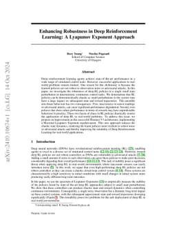 Enhancing Robustness in Deep Reinforcement Learning: A Lyapunov Exponent
  Approach