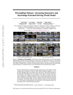 DrivingDojo Dataset: Advancing Interactive and Knowledge-Enriched
  Driving World Model