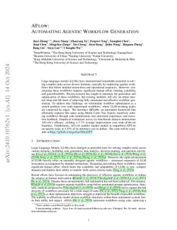 AFlow: Automating Agentic Workflow Generation