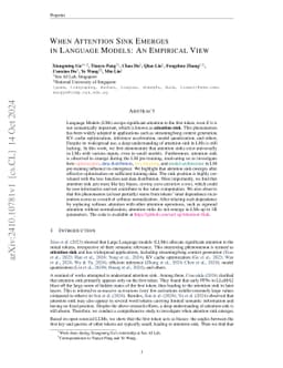When Attention Sink Emerges in Language Models: An Empirical View