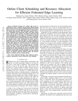 Online Client Scheduling and Resource Allocation for Efficient Federated
  Edge Learning