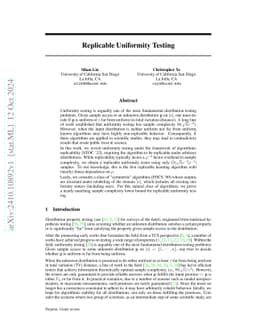 Replicable Uniformity Testing