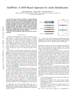 GraFPrint: A GNN-Based Approach for Audio Identification