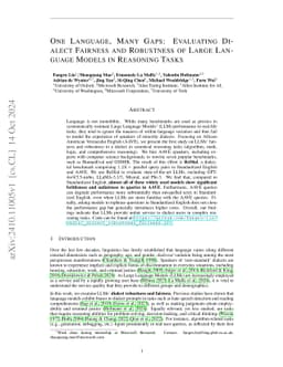 One Language, Many Gaps: Evaluating Dialect Fairness and Robustness of Large Language Models in Reasoning Tasks