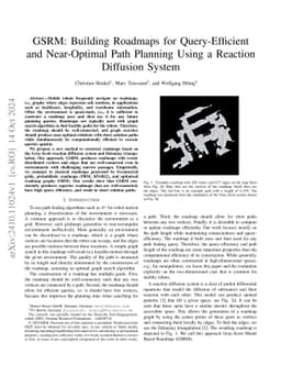 GSRM: Building Roadmaps for Query-Efficient and Near-Optimal Path
  Planning Using a Reaction Diffusion System