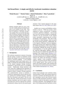 IsoChronoMeter: A simple and effective isochronic translation evaluation
  metric