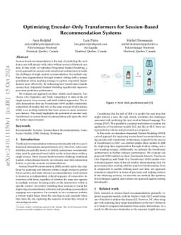 Optimizing Encoder-Only Transformers for Session-Based Recommendation
  Systems