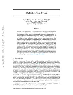 Multiview Scene Graph
