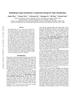 Rethinking Graph Transformer Architecture Design for Node Classification