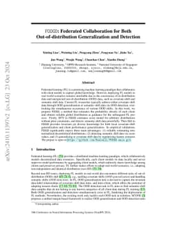 FOOGD: Federated Collaboration for Both Out-of-distribution
  Generalization and Detection