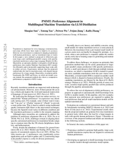 PMMT: Preference Alignment in Multilingual Machine Translation via LLM
  Distillation