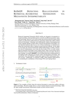 ReDeEP: Detecting Hallucination in Retrieval-Augmented Generation via Mechanistic Interpretability