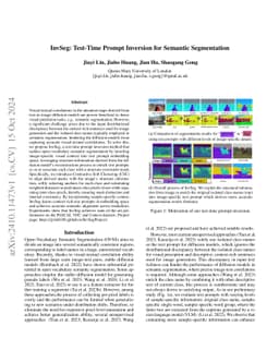 InvSeg: Test-Time Prompt Inversion for Semantic Segmentation