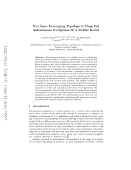 NavTopo: Leveraging Topological Maps For Autonomous Navigation Of a
  Mobile Robot