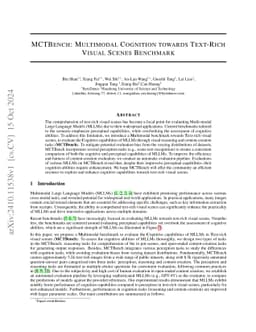 MCTBench: Multimodal Cognition towards Text-Rich Visual Scenes Benchmark