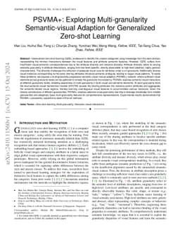 PSVMA+: Exploring Multi-granularity Semantic-visual Adaption for
  Generalized Zero-shot Learning