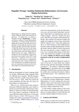 Magnifier Prompt: Tackling Multimodal Hallucination via Extremely Simple Instructions