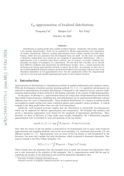 Stein's method for marginals on large graphical models