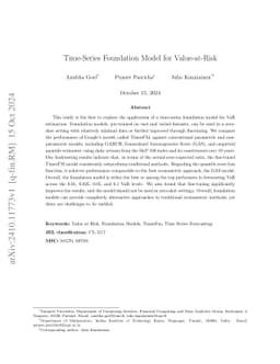 Time-Series Foundation Model for Value-at-Risk Forecasting