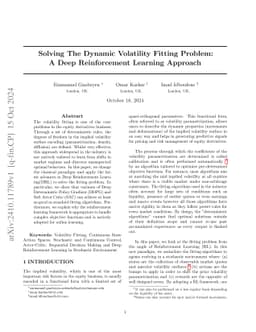Solving The Dynamic Volatility Fitting Problem: A Deep Reinforcement
  Learning Approach