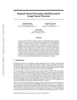 Regional Ocean Forecasting with Hierarchical Graph Neural Networks
