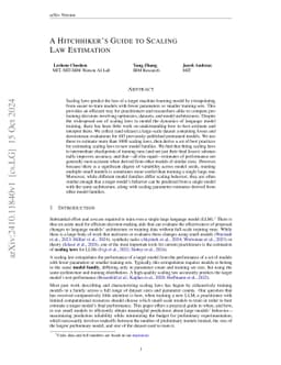 A Hitchhiker's Guide to Scaling Law Estimation