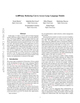 LLMProxy: Reducing Cost to Access Large Language Models