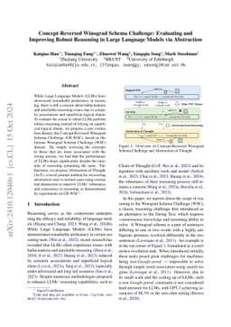 Concept-Reversed Winograd Schema Challenge: Evaluating and Improving
  Robust Reasoning in Large Language Models via Abstraction