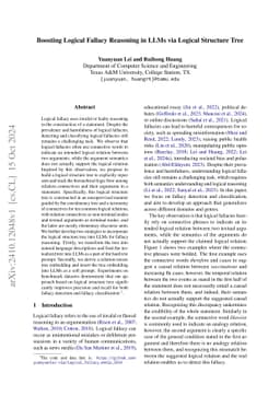 Boosting Logical Fallacy Reasoning in LLMs via Logical Structure Tree