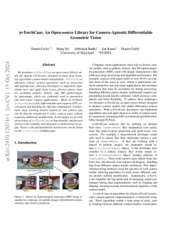 nvTorchCam: An Open-source Library for Camera-Agnostic Differentiable
  Geometric Vision