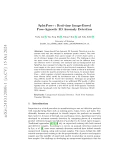 SplatPose+: Real-time Image-Based Pose-Agnostic 3D Anomaly Detection