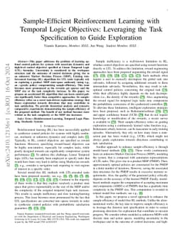 Sample-Efficient Reinforcement Learning with Temporal Logic Objectives:
  Leveraging the Task Specification to Guide Exploration