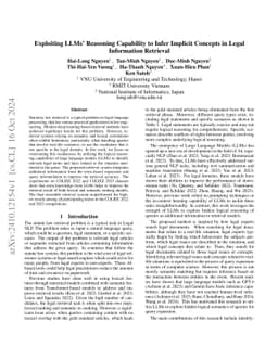 Exploiting LLMs' Reasoning Capability to Infer Implicit Concepts in
  Legal Information Retrieval
